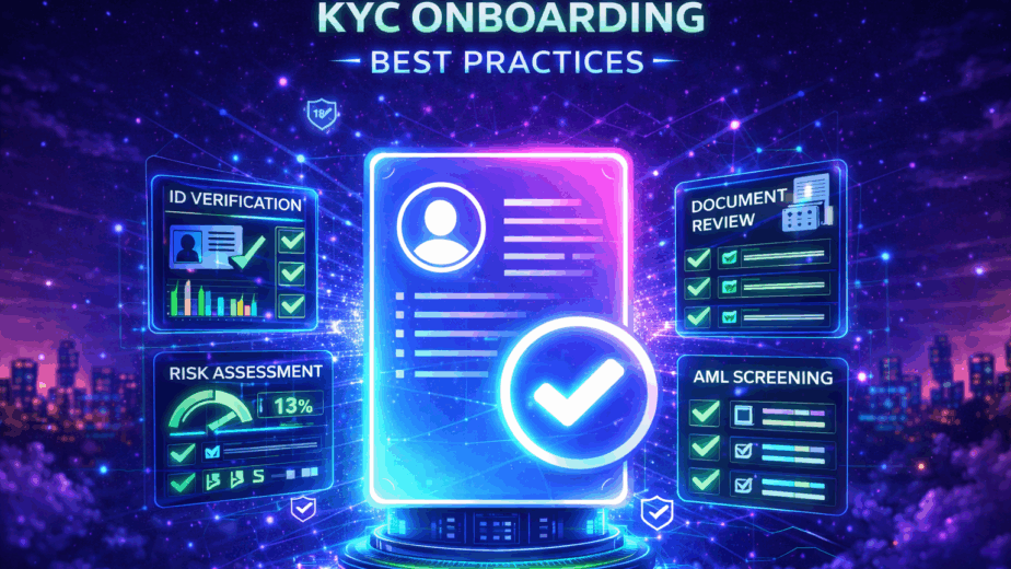 KYC onboarding best practices for merchant account providers including ID verification, AML screening, document review and risk assessment.