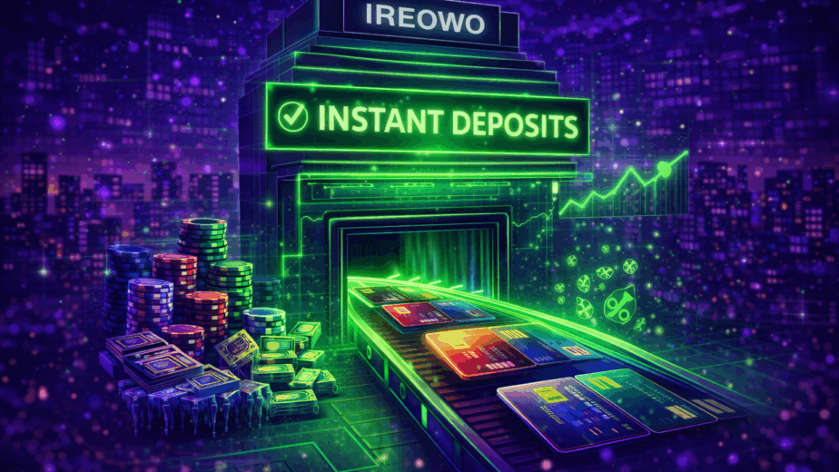 iGaming payment gateway processing instant casino deposits with secure high-risk merchant payment system.