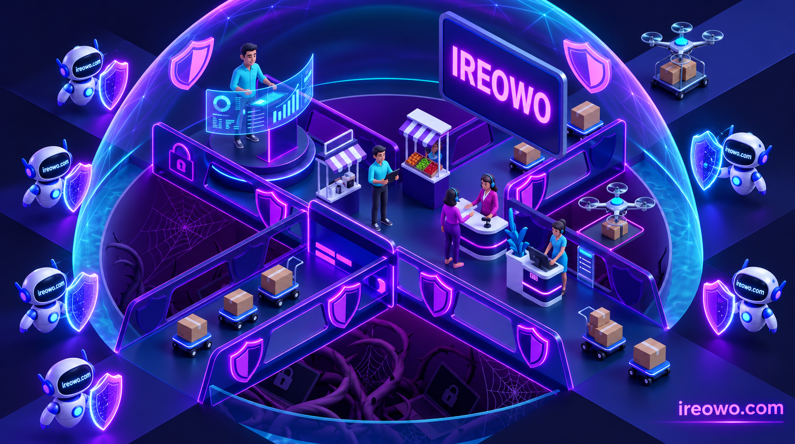 Ecosistema de pagos seguros para comerciantes de alto riesgo con Ireowo