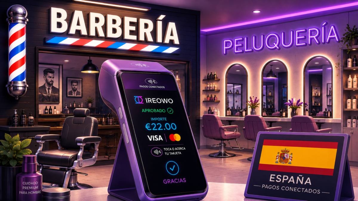 Datáfonos para Peluquerías y Barberías en España | Ireowo